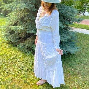 Carole Little White Maxi Dress